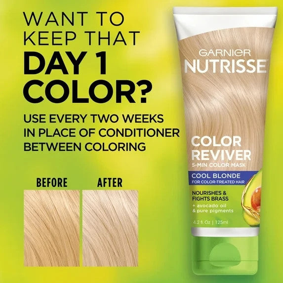 Garnier Nutrisse Color Reviver Cool Blonde Mask 4.2 oz