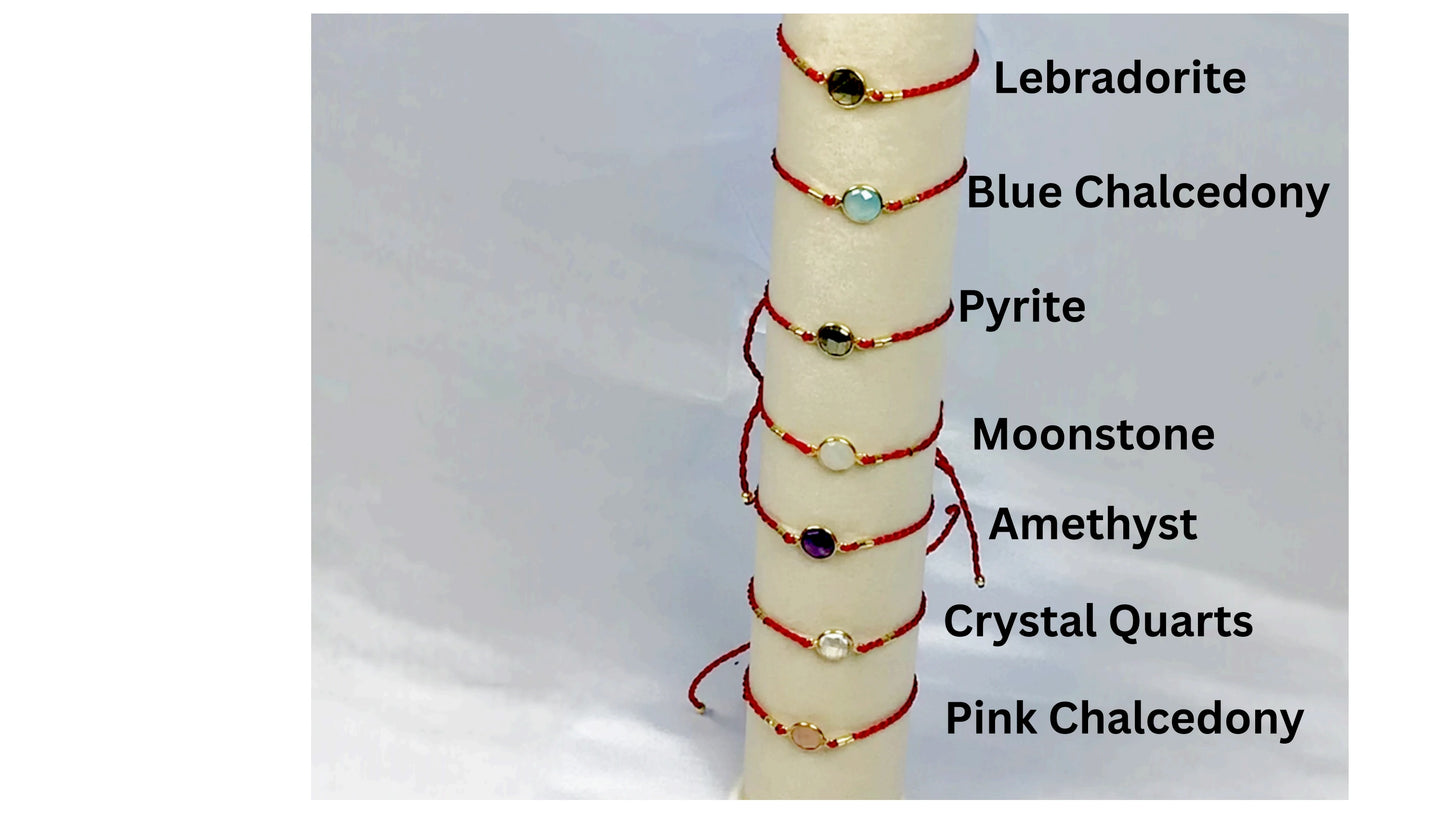 Adjustable Gemstone Bracelet