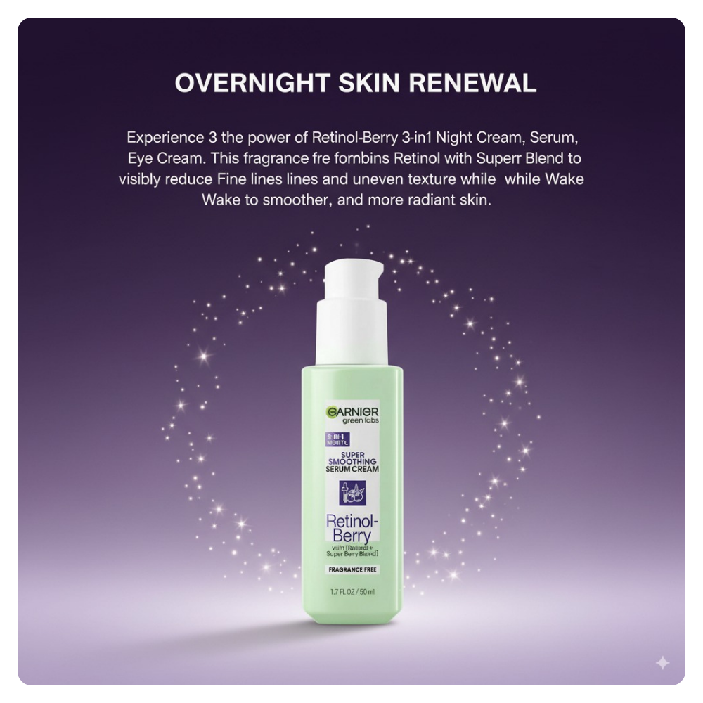 Garnier Retinol-Berry Night Treatment Serum 1.7 oz