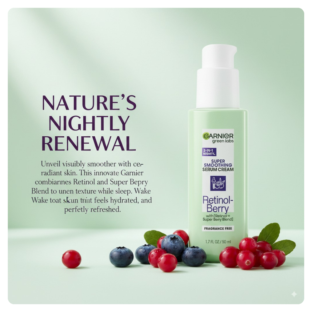 Garnier Retinol-Berry Night Treatment Serum 1.7 oz
