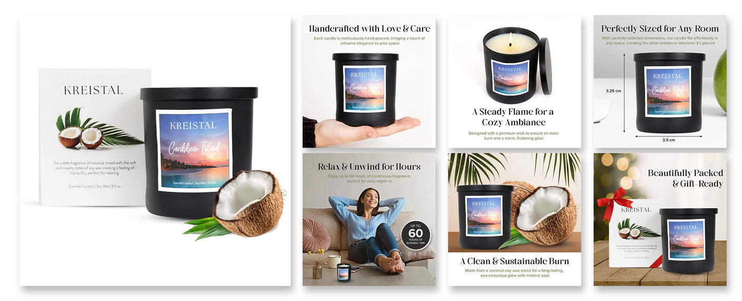 Caribbean Island Aroma Candles