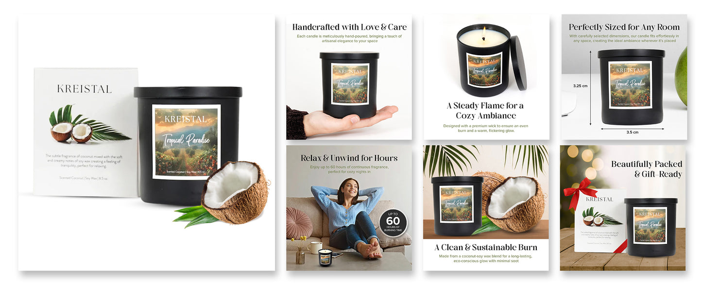 Tropical Paradise Aroma Candles
